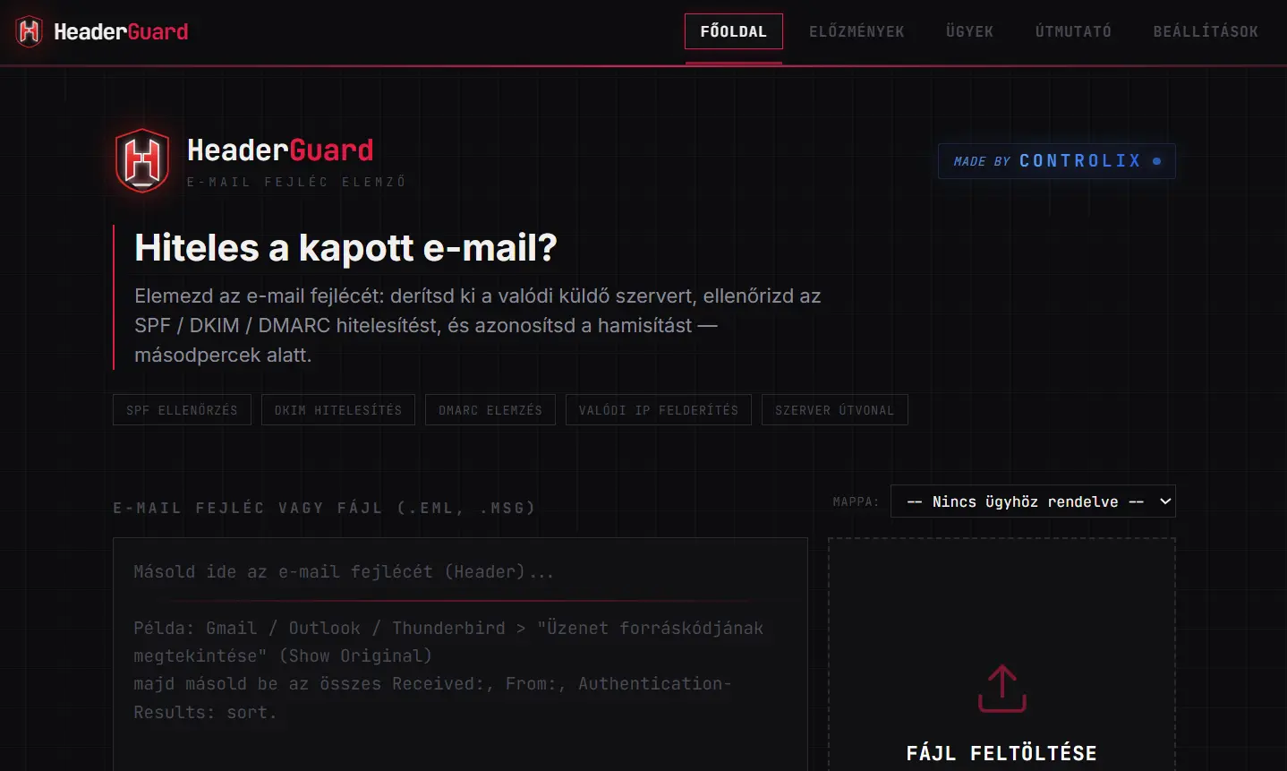 HeaderGuard screenshot